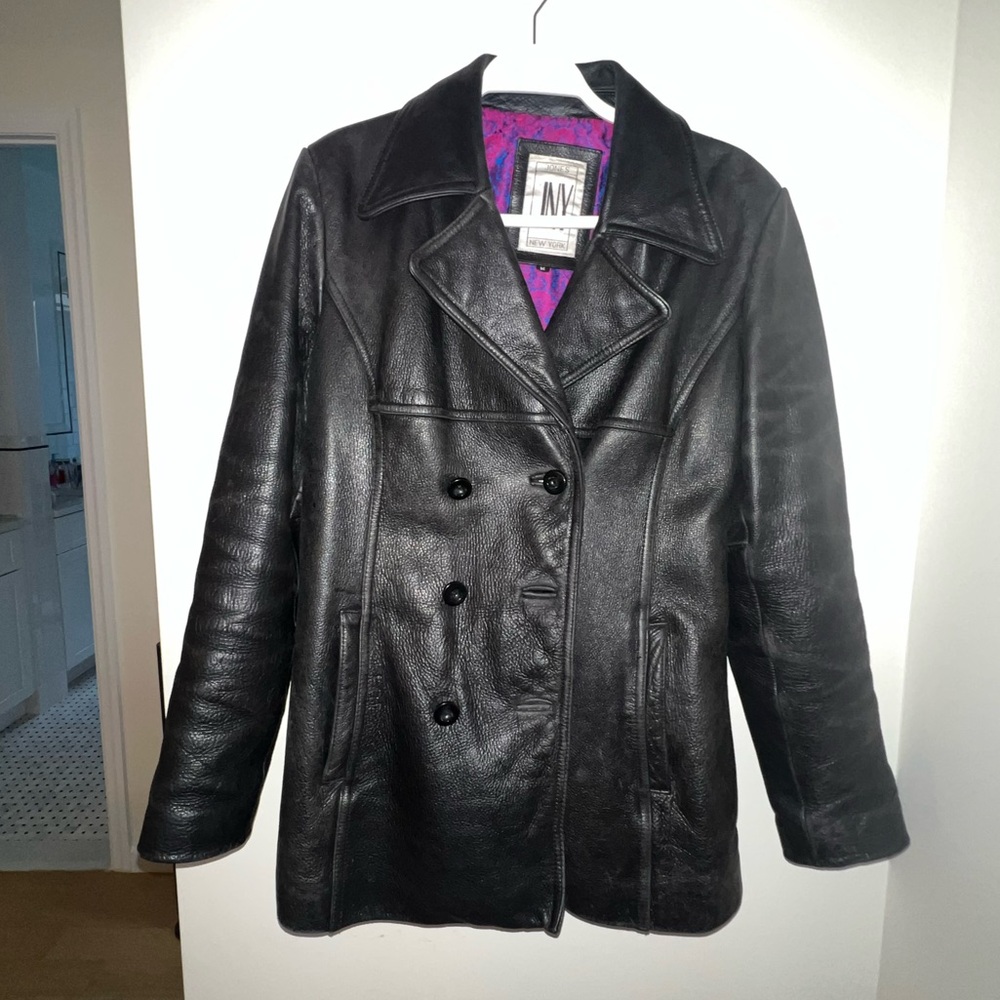 Jones New York Vintage Genuine Leather Jacket